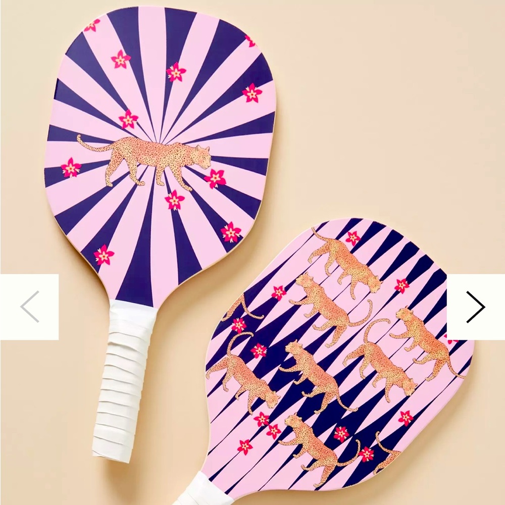 Anthropologie pickleball set - 2 paddles,ball